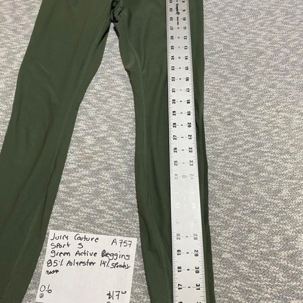 Juicy Couture Sport Green Active Leggings Size S. SKU-A757